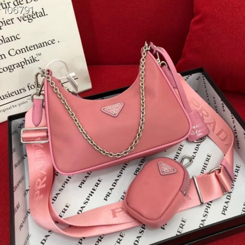 Prada Hobo Bag Pink PHBG-3367